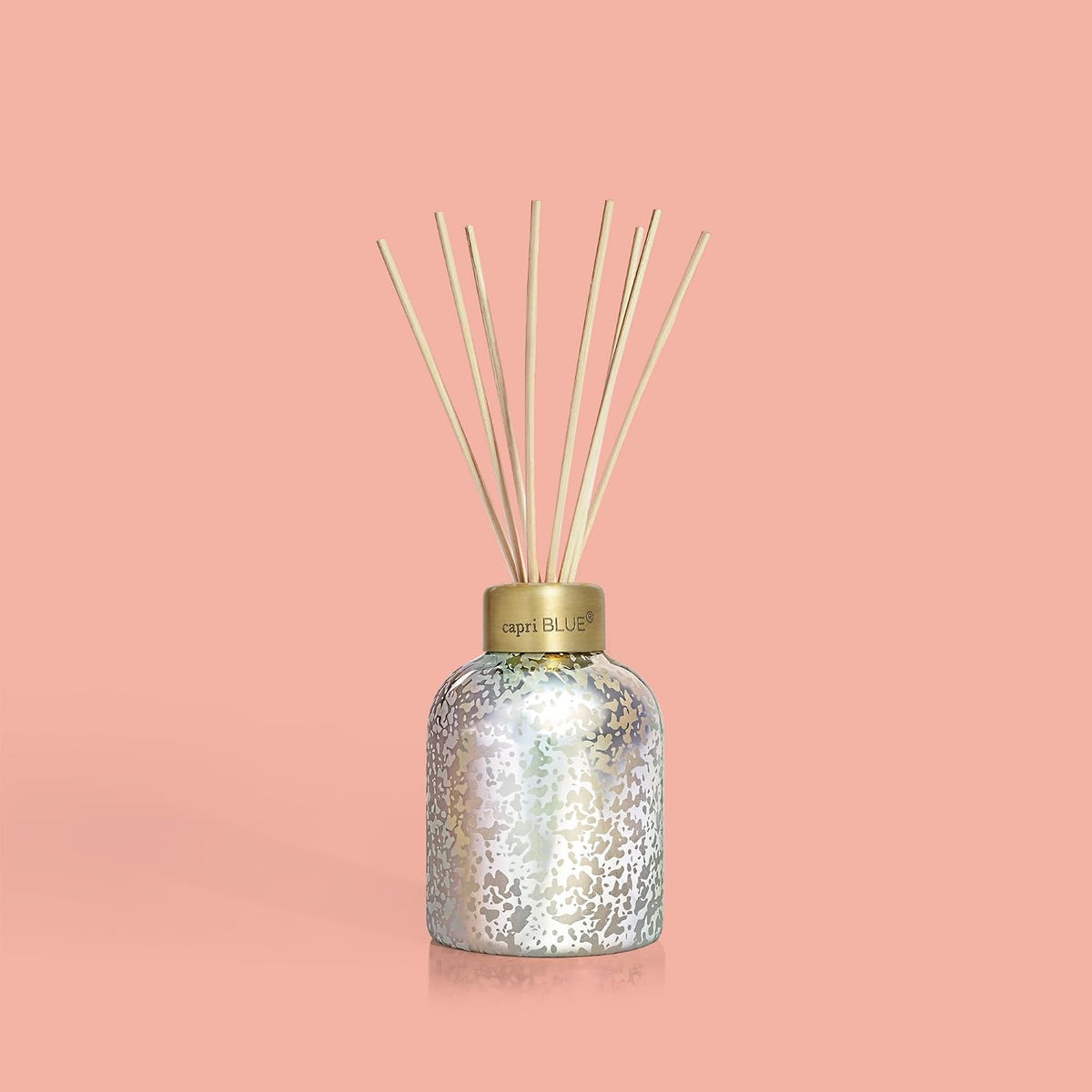 Reed Diffuser - Reed Diffuser Set Includes Scented Oil, Sticks, and Mercury Iridescent Glass Bottle - Home Decor Room Fresheners - Volcano (5.7 fl oz)
