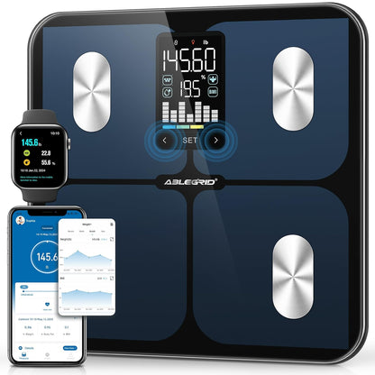 Smart Bathroom Scale for Body Weight and Fat, APP-Free Mode