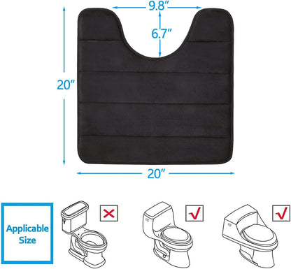 Memory Foam Bath Mat 24 x 16, Ultra Soft Absorbent Bathroom Rugs - Colors A