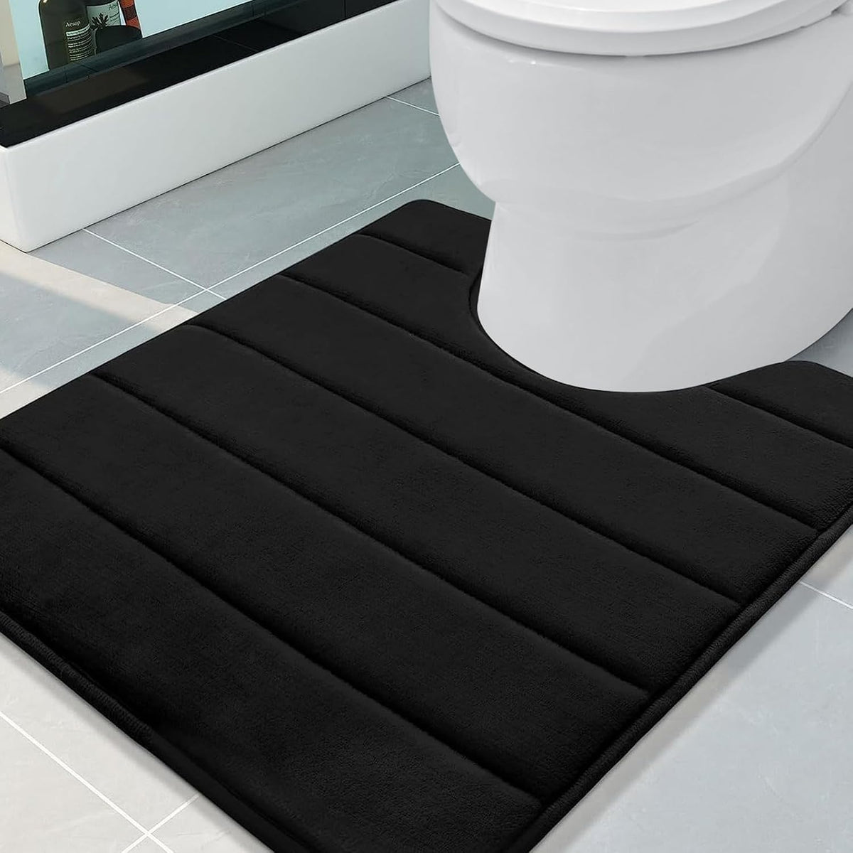 Memory Foam Bath Mat 24 x 16, Ultra Soft Absorbent Bathroom Rugs - Colors A