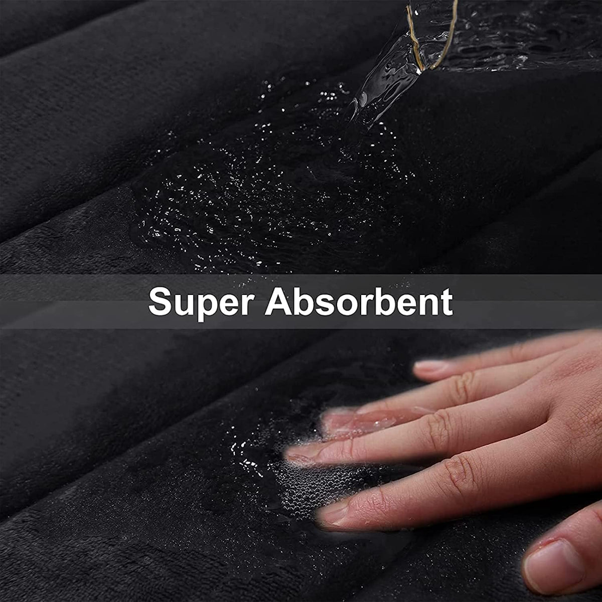 Memory Foam Bath Mat 24 x 16, Ultra Soft Absorbent Bathroom Rugs - Colors A