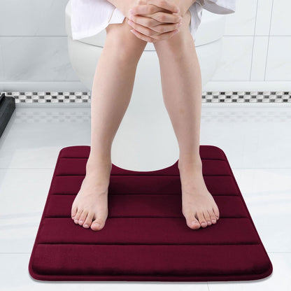 Memory Foam Bath Mat 24 x 16, Ultra Soft Absorbent Bathroom Rugs - Colors A
