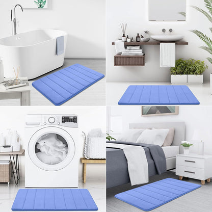 Memory Foam Bath Mat 24 x 16, Ultra Soft Absorbent Bathroom Rugs - Colors A