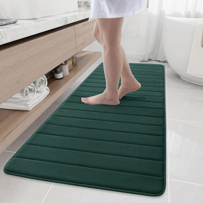 Memory Foam Bath Mat 24 x 16, Ultra Soft Absorbent Bathroom Rugs - Colors A