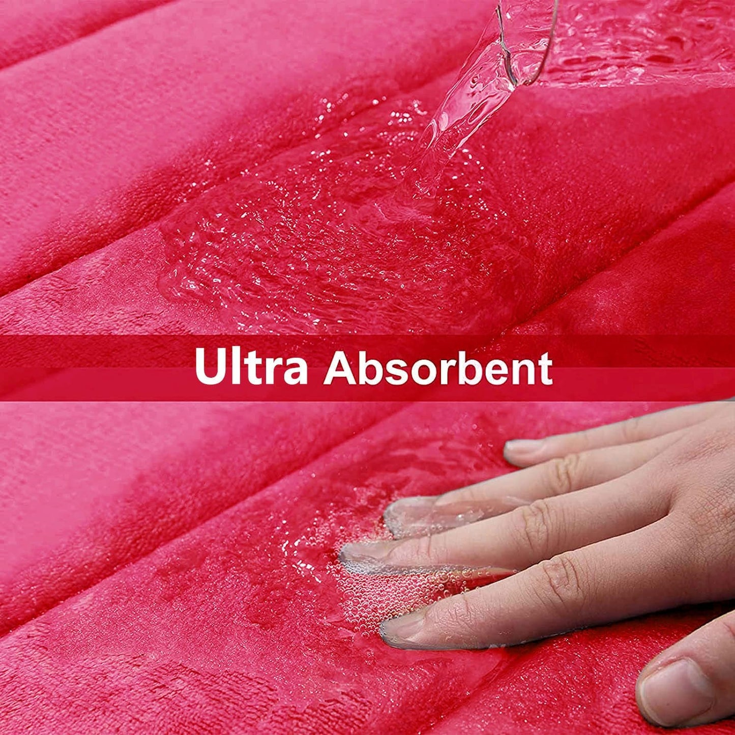 Memory Foam Bath Mat 24 x 16, Ultra Soft Absorbent Bathroom Rugs - Colors A