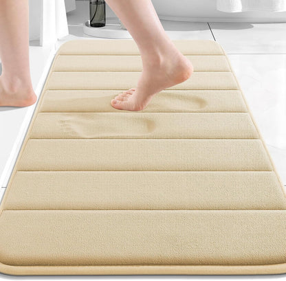 Memory Foam Bath Mat 24 x 16, Ultra Soft Absorbent Bathroom Rugs - Colors A