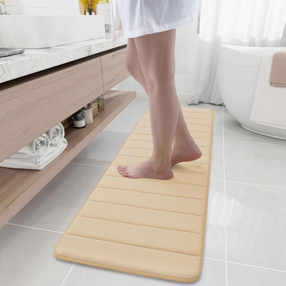Memory Foam Bath Mat 24 x 16, Ultra Soft Absorbent Bathroom Rugs - Colors A