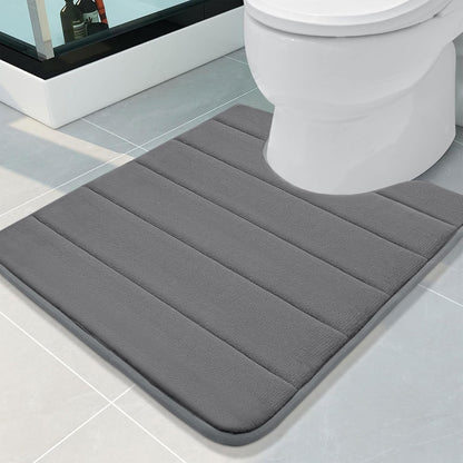 Memory Foam Bath Mat 24 x 16, Ultra Soft Absorbent Bathroom Rugs - Colors A