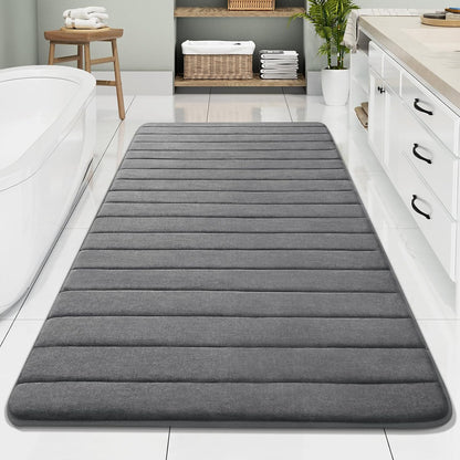 Memory Foam Bath Mat 24 x 16, Ultra Soft Absorbent Bathroom Rugs - Colors A