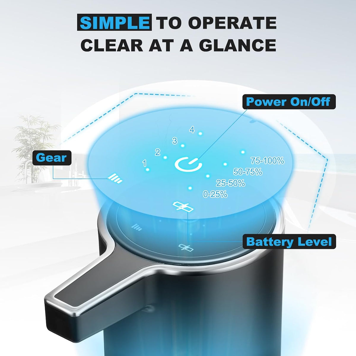 Automatic Soap Dispenser Touchless, 13.5oz Rechargeable Liquid Pump
