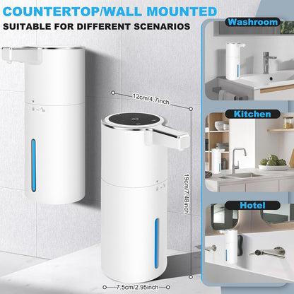 Automatic Soap Dispenser Touchless, 13.5oz Rechargeable Liquid Pump