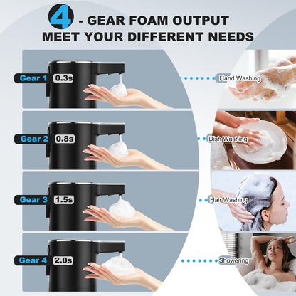 Automatic Soap Dispenser Touchless, 13.5oz Rechargeable Liquid Pump