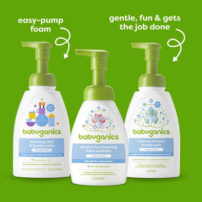 Alcohol-Free Foaming Hand Sanitizer, Pump Bottle, Fragrance Free, 8.45 oz