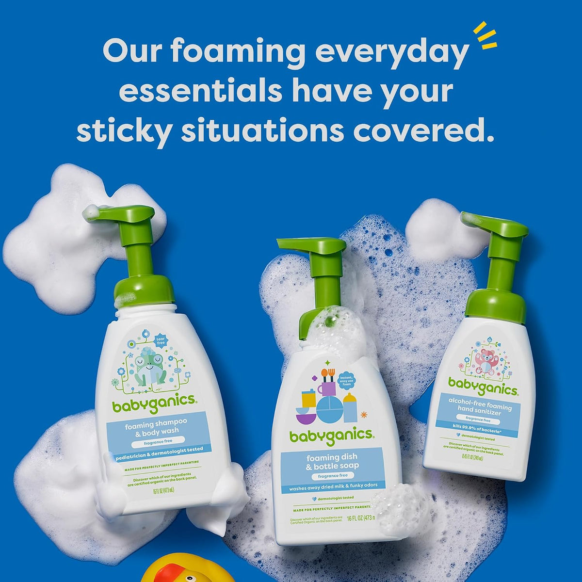 Alcohol-Free Foaming Hand Sanitizer, Pump Bottle, Fragrance Free, 8.45 oz