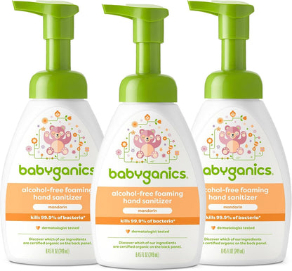 Alcohol-Free Foaming Hand Sanitizer, Pump Bottle, Fragrance Free, 8.45 oz