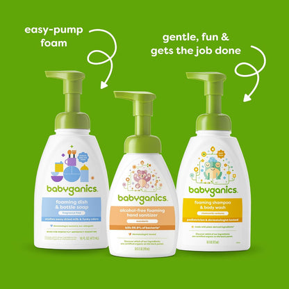 Alcohol-Free Foaming Hand Sanitizer, Pump Bottle, Fragrance Free, 8.45 oz