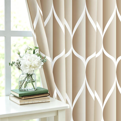 Grey Blend Geometric Shower Curtain for Bathroom, 72x72 Inch