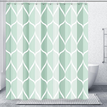 Grey Blend Geometric Shower Curtain for Bathroom, 72x72 Inch
