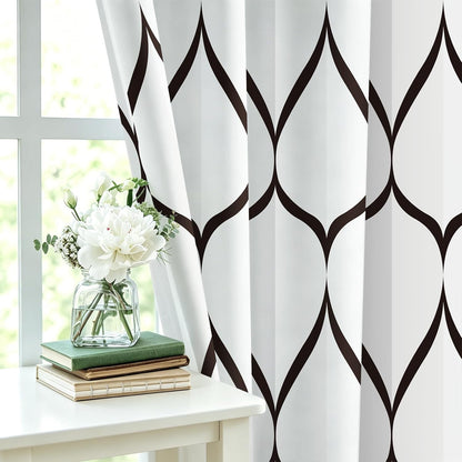 Grey Blend Geometric Shower Curtain for Bathroom, 72x72 Inch