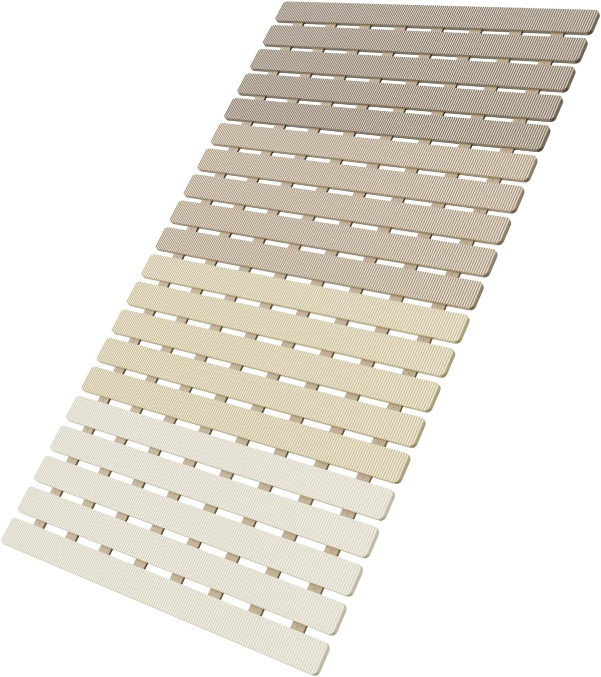 Bathtub Mat Non Slip, Shower Mat for Inside Shower, Suction Cups Design and Drain Holes, 27.5 X 15.7 Inch, Bathroom Essentials Safe, Easy to DIY Cut, Soft and Eco-Friendly Materials
