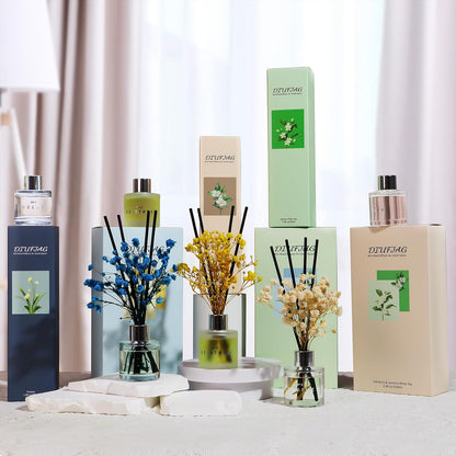 3 Pack Fragrance Reed Diffuser, 50ML Lavender Jasmine Lemongrass
