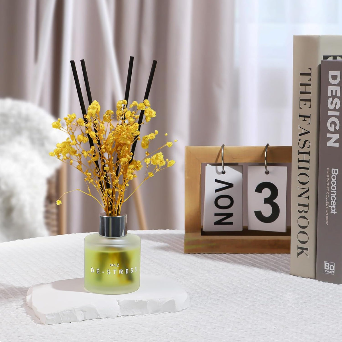 3 Pack Fragrance Reed Diffuser, 50ML Lavender Jasmine Lemongrass