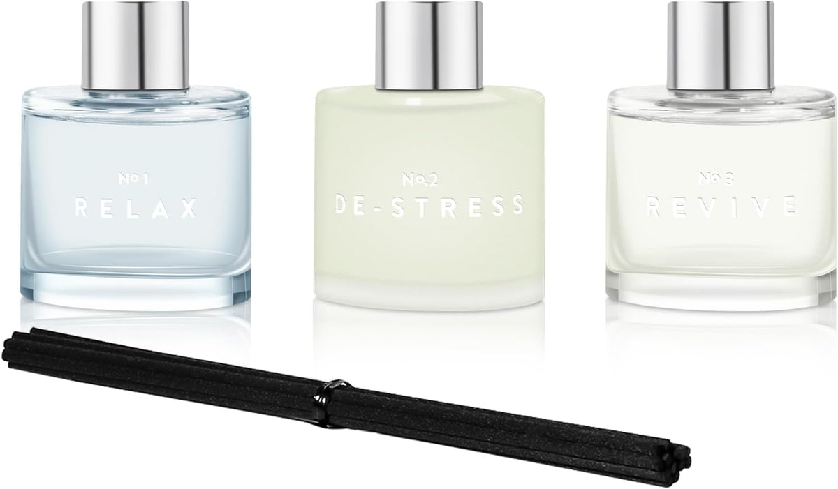 3 Pack Fragrance Reed Diffuser, 50ML Lavender Jasmine Lemongrass