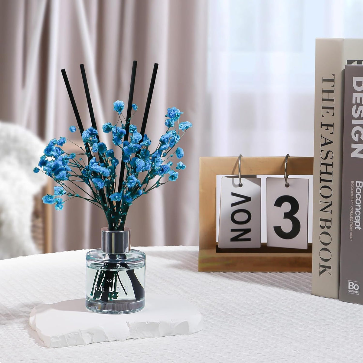3 Pack Fragrance Reed Diffuser, 50ML Lavender Jasmine Lemongrass