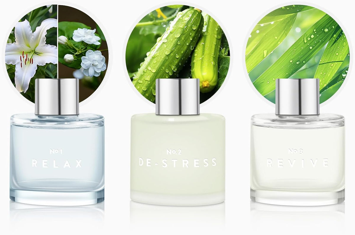 3 Pack Fragrance Reed Diffuser, 50ML Lavender Jasmine Lemongrass