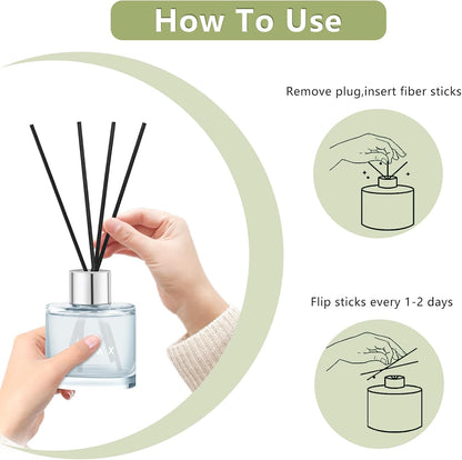 3 Pack Fragrance Reed Diffuser, 50ML Lavender Jasmine Lemongrass