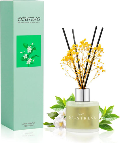 3 Pack Fragrance Reed Diffuser, 50ML Lavender Jasmine Lemongrass
