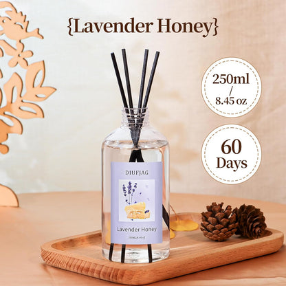 3 Pack Fragrance Reed Diffuser, 50ML Lavender Jasmine Lemongrass