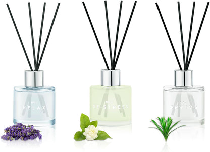 3 Pack Fragrance Reed Diffuser, 50ML Lavender Jasmine Lemongrass