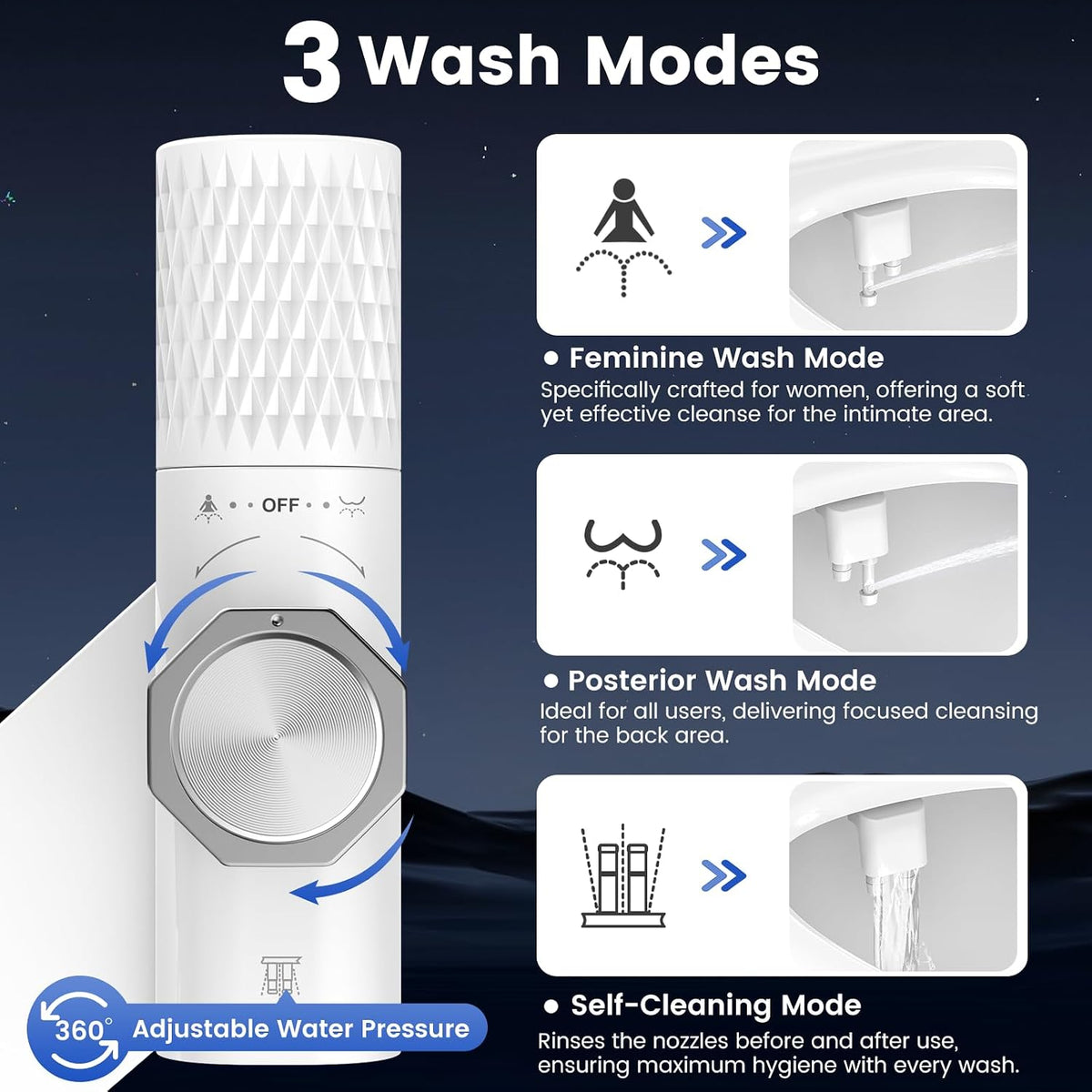 Bidet Attachment for Toilet with Filter, Bidet Toilet Seat