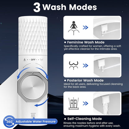 Bidet Attachment for Toilet with Filter, Bidet Toilet Seat