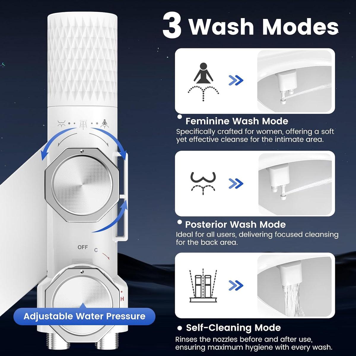 Bidet Attachment for Toilet with Filter, Bidet Toilet Seat