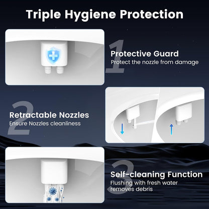 Bidet Attachment for Toilet with Filter, Bidet Toilet Seat