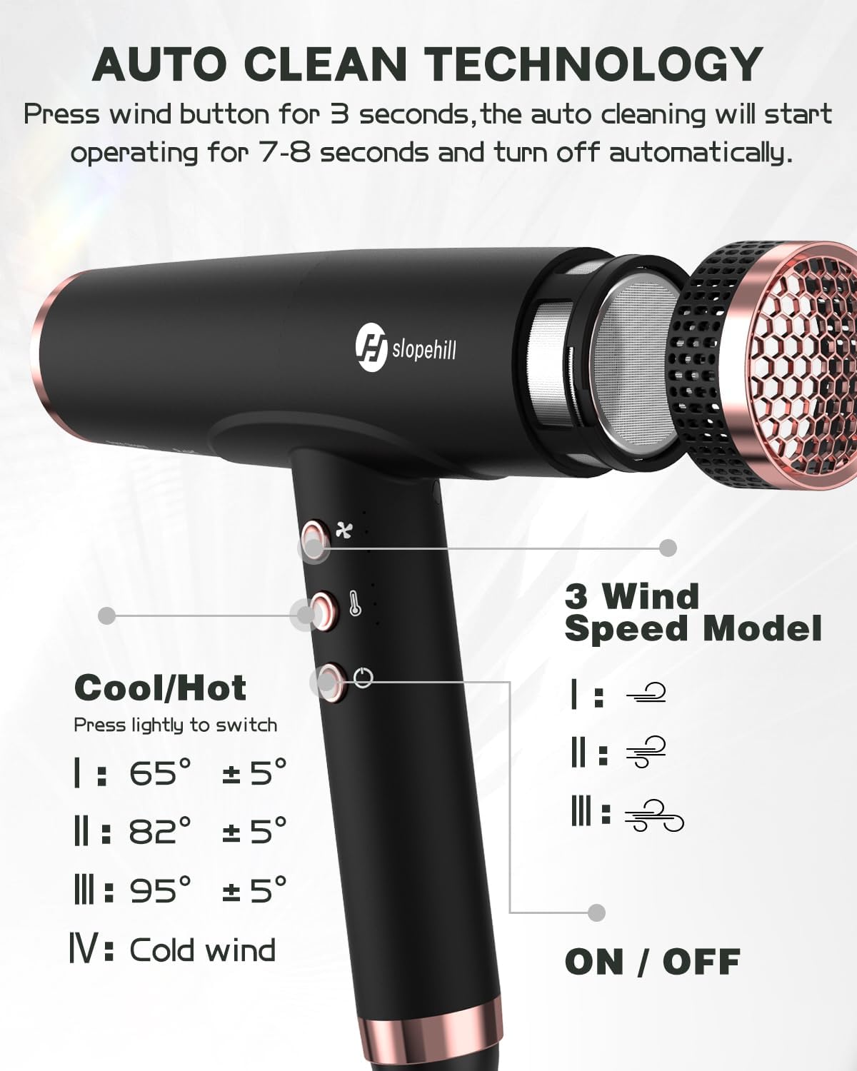 Professional Ionic Hair Dryer, High-Speed Blow Dryer with Brushless Motor for Salon Use, Lightweight Compact Hairdryer for Travel, Low Noise Quiet for Home, Ceramic Pink