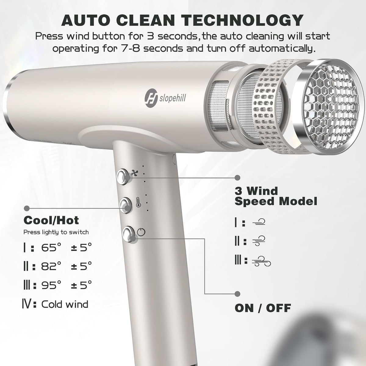 Professional Ionic Hair Dryer, High-Speed Blow Dryer with Brushless Motor for Salon Use, Lightweight Compact Hairdryer for Travel, Low Noise Quiet for Home, Ceramic Pink