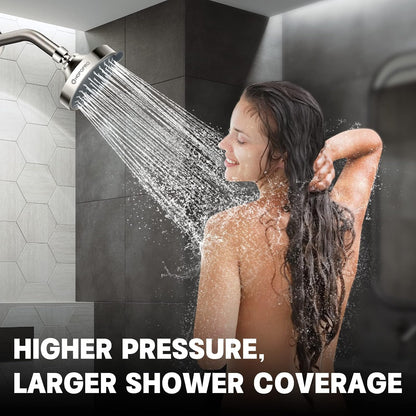 High Pressure Shower Head, 5-Mode Fixed Showerhead, NBC Recommended