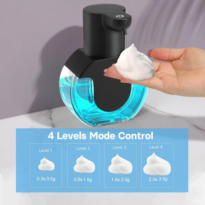 2 Pack Automatic Foaming Soap Dispenser 14.2oz/420ML Touchless Automatic Foaming Soap Dispenser,Rechargeabled Wall Mounted Smart Pump for Bathroom Kitchen