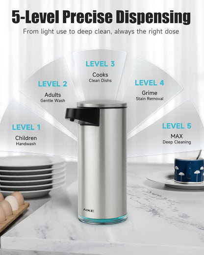 SensePro Automatic Soap Dispenser 12.8oz Spot Resist Matte Black