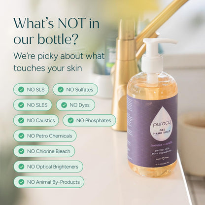 Foaming Hand Soap Refill - Plant-Powered Natural Hand Soap As Seen on TikTok, Non-Toxic, Sulfate-Free Liquid Soap, Moisturizing Foam Handwash Liquid (Lavender & Vanilla, 48 fl oz)