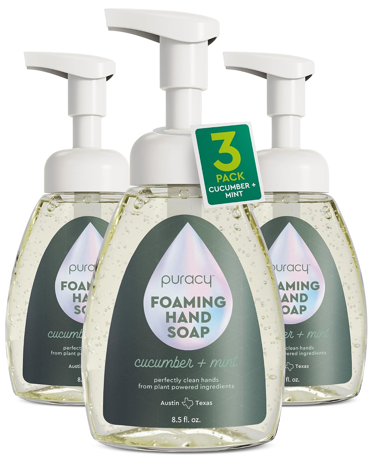 Foaming Hand Soap Refill - Plant-Powered Natural Hand Soap As Seen on TikTok, Non-Toxic, Sulfate-Free Liquid Soap, Moisturizing Foam Handwash Liquid (Lavender & Vanilla, 48 fl oz)