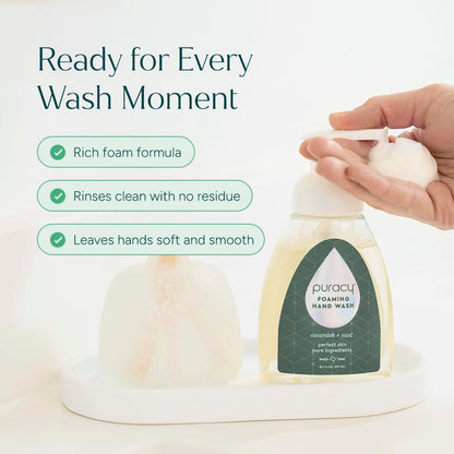 Foaming Hand Soap Refill - Plant-Powered Natural Hand Soap As Seen on TikTok, Non-Toxic, Sulfate-Free Liquid Soap, Moisturizing Foam Handwash Liquid (Lavender & Vanilla, 48 fl oz)