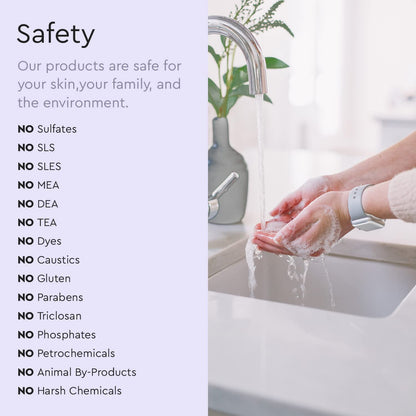 Foaming Hand Soap Refill - Plant-Powered Natural Hand Soap As Seen on TikTok, Non-Toxic, Sulfate-Free Liquid Soap, Moisturizing Foam Handwash Liquid (Lavender & Vanilla, 48 fl oz)