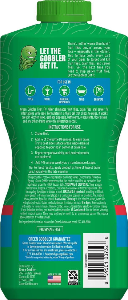 Fruit Fly Killer Plus 32 oz Gel Treatment Drain Sewer Flies