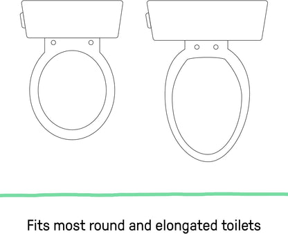 ity Flip & Sit Potty Seat (White) – Easy to Set Up & Remove Potty Training Seat That Attaches to Adult Toilet Seat