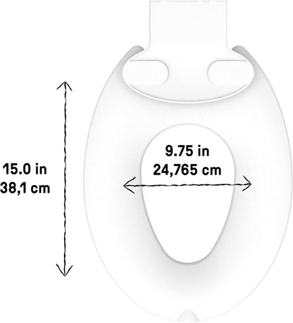 ity Flip & Sit Potty Seat (White) – Easy to Set Up & Remove Potty Training Seat That Attaches to Adult Toilet Seat