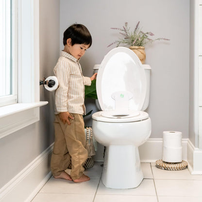 ity Flip & Sit Potty Seat (White) – Easy to Set Up & Remove Potty Training Seat That Attaches to Adult Toilet Seat